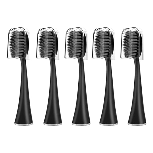 10 cabezales de repuesto for cepillo de dientes eléctrico Burst Pro.(5pcs black)