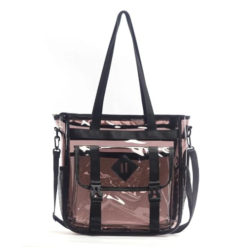 Bolsa transparente regulable tipo bandolera de PVC para eventos y trabajo
