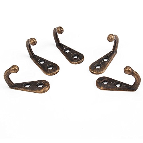 ZIJIA 5PCS Lega di Zinco Montato Gancio per