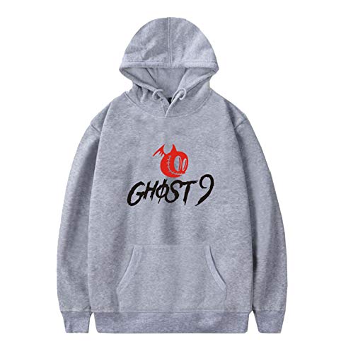 Xkpopfans Kpop GHOST9 Hoodie Sweatshirt New Album PRE Episode 1:Door Support Pullover Jakcet XL Gray