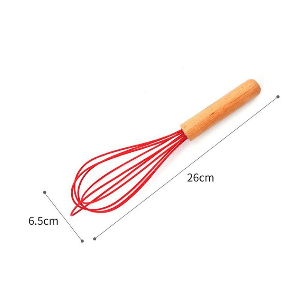 Lot De 5 Mini Fouets Colorés En Silicone Pour Mélanger, Fouetter, Battre, Mélanger, Cuire Et Cuire
