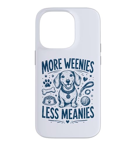 Cute More Weenies Less Meanies Funny �_�b�N�X�t���h ���D�� �X�}�z�P�[�X iPhone 14 Pro �p