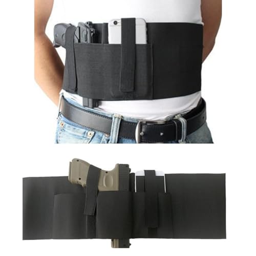 HOUSON Belly Band Holster, Pistol Holster Belt Holster Waist Concealed Carry Elastic Tactical Belly Band