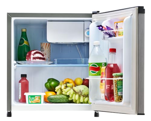Image of Lloyd Mini Refrigerator with Freezer, 48 L, 1 Star, Direct Cool (Grey Metalic, GLDE061NMGCF)