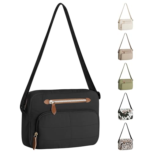 Crossbody Bags for Women Men Travel, Trendy Crossbody Water-Resistant Casual Purses for Women Adjustable Strap Shoulder Bag