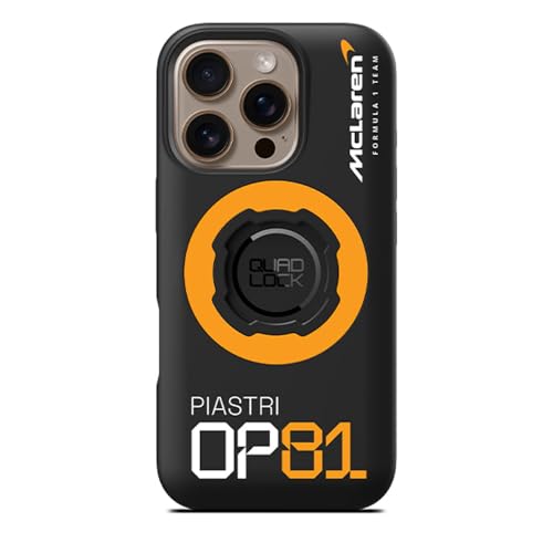 Coque MAG Quad Lock iPhone 16 Pro antichoc compatible chargeur sans fil Oscar Piastri