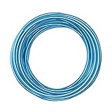 Vaessen Creative Fil Aluminium 10 m x 5 mm - Fil Métallique Turquoise (Bleu) - Fil de Fer...