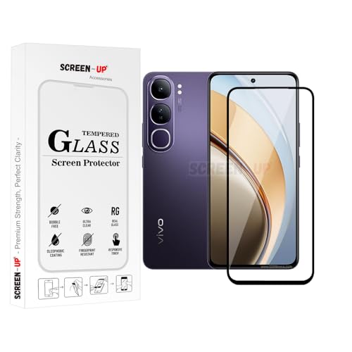 Image of ScreenUp Tempered Glass For vivo V40 Lite (IDN) - Ultra Clear, 9H Scratch Resistant, Full Coverage, Easy Install Screen Protector