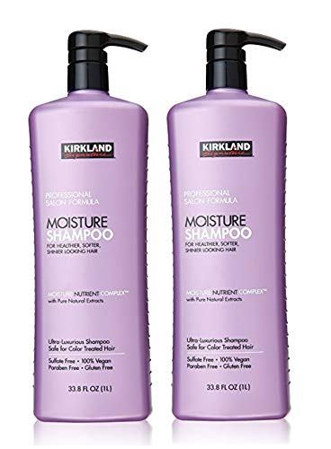 Kirkland Signature Moisture Shampoo, 33.8 Fluid Ounce (2 Pack)