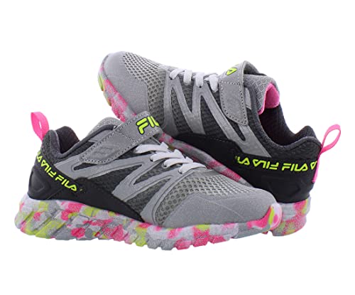 Fila Cryptonic 7 Strap Mashup Girls Shoes Size 10.5, Color: Grey/Multi4