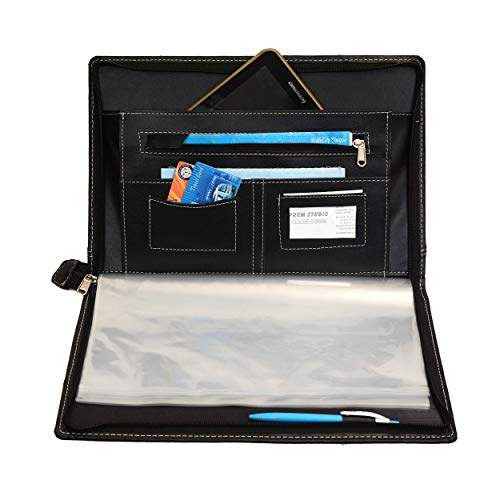 Image of ZesTale Faux Leather Professional Files and Folders | Certificate Document Folder | Certificates Folder | Leather File folders for documents | Folders with 20 Leafs