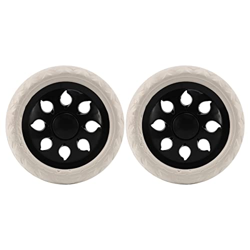 Yheonver 2 ruedas de viaje con diseño de rueda caliente, 15,8 x 3,4 cm, color blanco y negro