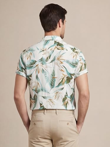 Image of GRECIILOOKS Men's Casual Stylish Printed Regular Fit Shirt | Formal Half Sleeve Shirt for Man | Trendy Summer Outfit for Men