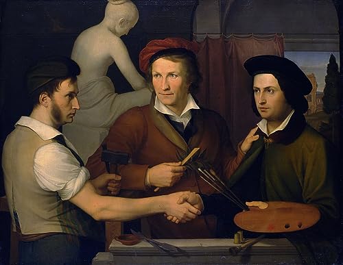 Pintura mural premium de Friedrich Wilhelm Von Schadow, elegancia artística de 60x90cm