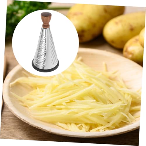 Rallador manual metálico con mango de madera 9 pulgadas miniatura 6