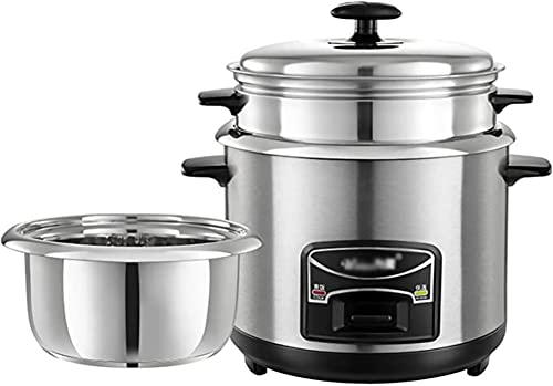 HHORB Ollas Arroceras, Olla Arrocera Portátil (2-6L) Olla Interior De Acero Inoxidable con Vaporizador, Funciones Cálidas, para 1-11 Personas (Tamaño: 6L),5L Cover