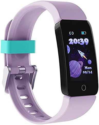 Proyoo Fitness Tracker Watch for Kids Girls Boys Teens, Waterproof Activity Tracker with Pedometer, Calories Counter, Heart Rate, Sleep Monitor, Alarm Clock, Great Kids Gift