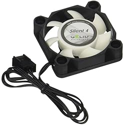Ventilador Stem Pino GELID SOLUTIONS Silent 4 de 3 Pines | Ventilador de 40mm para Cajas de PC estándar | Operación silenciosa | Aspas del Ventilador optimizadas.