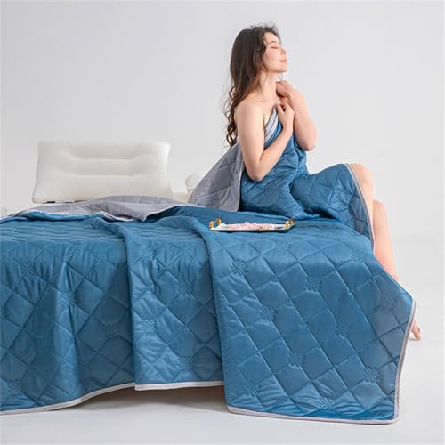 Manta suave y ligera de seda para cama edredón multicolor lavable de viaje 5