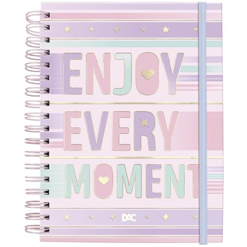 DAC - Caderno Smart Universitário Com 80 folhas Reposicionáveis (90g) Enjoy - Fechamento em Elástico