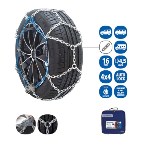 Veriga PN 250 Schneeketten Industrie Einfache Montage Ketten aus Metall Für verschiedenen Reifengrößen