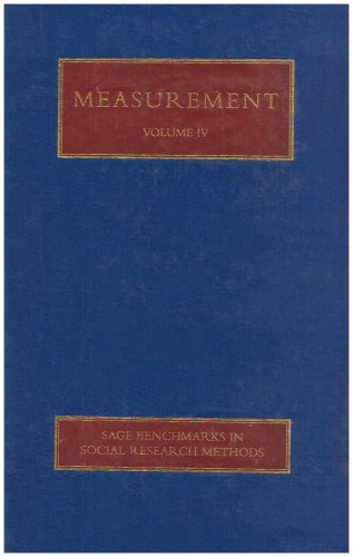 Amazon.com: Measurement (SAGE Benchmarks in Social Research Methods ...
