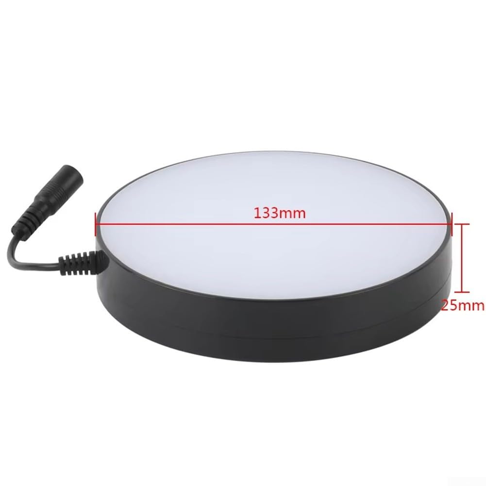 LED-Ringlicht für Mikroskope, einstellbare Helligkeit 0-100%, gleichmäßige Ausleuchtung hoher Farbwiedergabeindex, stabiles ABS-Material für Labor und Schule, 133mm Durchmesser