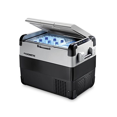 DOMETIC CoolFreeze CFX 65W - Nevera de compresor, conexiones 12/24/230 V, mini nevera de 60 l, capacidad de refrigeración de +10°C a -22°C, conexión Wlan y USB para coche, camión, barco y autocaravana