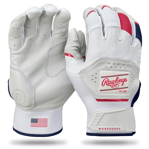 Image of Rawlings | Workhorse Baseball Batting Gloves | Youth Sizes | Multiple Colors