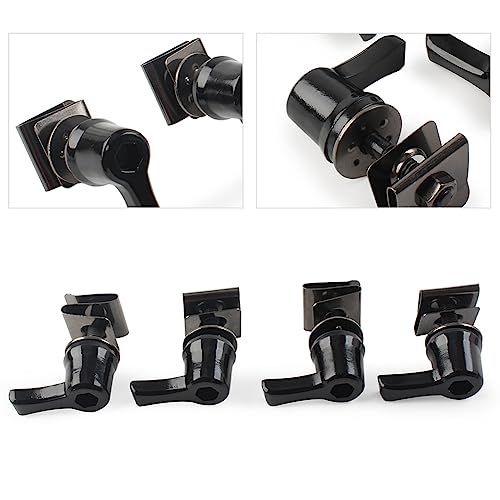 Cnonee1 Motorbike Saddle Bags Security Locks Mounting Bolts Pins, Saddlebag Lock Mounting Theft Deterrent Bolt Screw For Harley for Touring Street Glide Electra Glide 1993+, Black miniatura 4