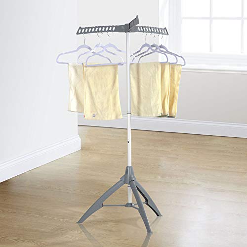 Collapsible Clothes Drying Rack, Portable Garment Racks Indoor, Foldable Standing Laundry Racks for Drying Clothes, Tripod Stand, Hangaway Garment Rack, Steamer Hanger Stand - Image 2