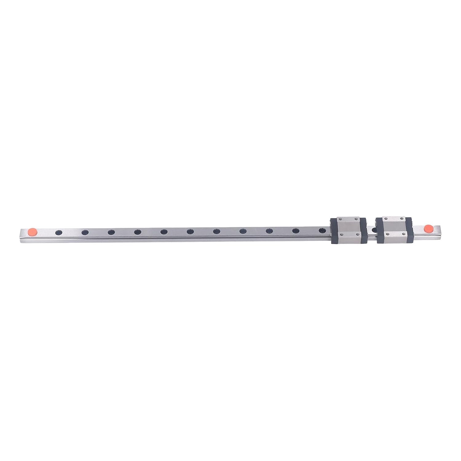 Sanpyl MGN12C Linear Rail, Stainless Steel Construction, 4 Point Design, 2 Sliders, for 3D Printer (600mm / 23.62in)