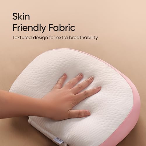 Image of Frido Maternity Pillow Plus, Adjustable Pregnancy Pillow for Side Sleeping, D-Shaped Belly & Back Support Wedges, Comfortable Sleep Through Every Trimester, Washable Cover, Baby Pink