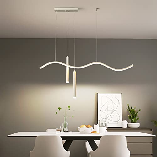Suspension LED Feng Shui variable pour supprimer les reflets sur la table à manger