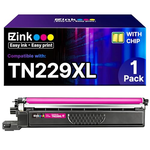 Image of E-Z Ink Compatible Replacement for Brother TN229XL Toner Cartridges 1M | Compatible with MFC-L3720CDW MFC-L3780CDW HL-L3220CDW HL-L3280CDW HL-L3300CDW Printer (TN229XL-1 Magenta)