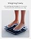 RENPHO Körperfettwaage mit großem Display, Personenwaage Ultrapräzise Waage mit Körperfett und Muskelmasse, Trend, Smart Waage Personen mit App, ITO Körperwaage, Schwarz, Elis 2X