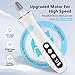 Electric Nail File Drill, Cordless 2000 mAh Rechargeable Nail Filer Electric, Portable Nail Dril 10 Speeds Professional Machine Drill for Nails Acrylic Manicure and Thick Toenails Grinder (White)
