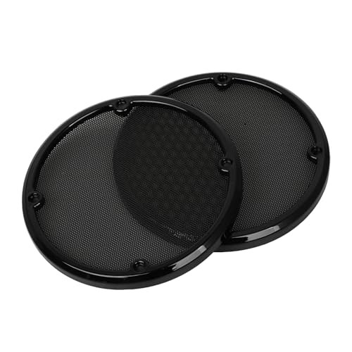 Image of Rear Speaker Grill Mesh Cover For Harley Road Glide Electra Glide Tri Glide Ultra Limited 2014-2023,Black Mesh+Black Trim
