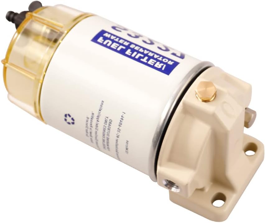 S3227 9-37882 18-7922 Fuel Filter Marine Fuel Water Separator Assembly Replacement for Marine Outboard Motor Mercury Replaces# S3227 18-7948 9-37882 320R 490R-RAC-01 18-7922, 18-7922-1