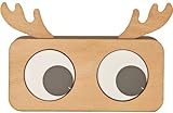 KRINGSIA Googly Eye Clock - The Eyes Tell The Time! - Handmade Desk Clock for Kids, Friends, Family