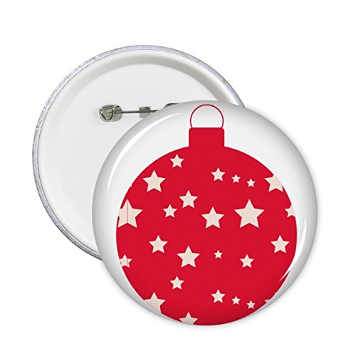 Pin badge de Noël rouge XXL à motif étoile pour offrir de petits cadeaux d'invités