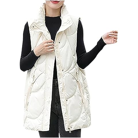 KUIH Plus Size Women's Puffer Gilet Cover