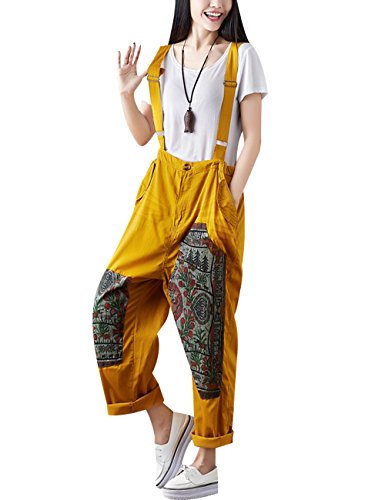 Jumpsuits de mezclilla con algodón Youlee, el mono de mujer transpirable de primavera 2