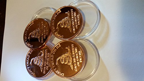 Don't Tread on Me Copper Coins-4 Pack