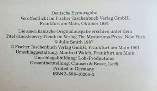 Huckleberry Kehrt Zuruck: Kriminalroman [German] 3596102642 Book Cover