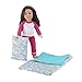 Emily Rose 18 Inch Doll Bedding Slumber Bed Accessories | 3 PC Colorful Flower Print 18
