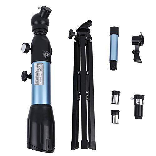 Telescopio astronómico refractor 50mm con trípode miniatura 6
