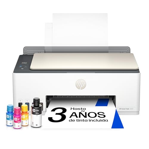 HP Smart Tank 5107, Impresora Multifunción a Color, para Hogar y Oficina en Casa (Impresión, Copia, Escaneo, Inalámbrica, Sistema de Tinta de Alta Capacidad)