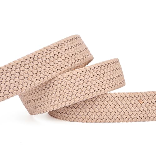 Image of 2pcs Men's Stretch Woven 1.3 inch Wide Elastic Braided Belts