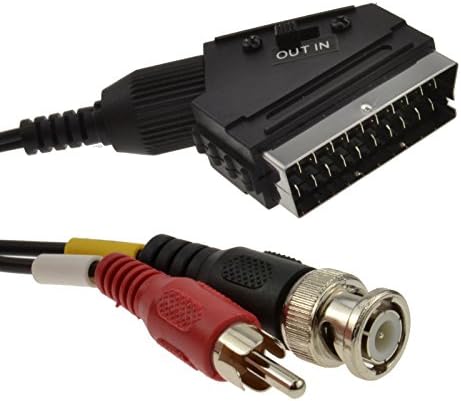 kenable CCTV BNC Plug & Phono Audio to TV Scart Converter Cable 1.5m [1.5 metres]